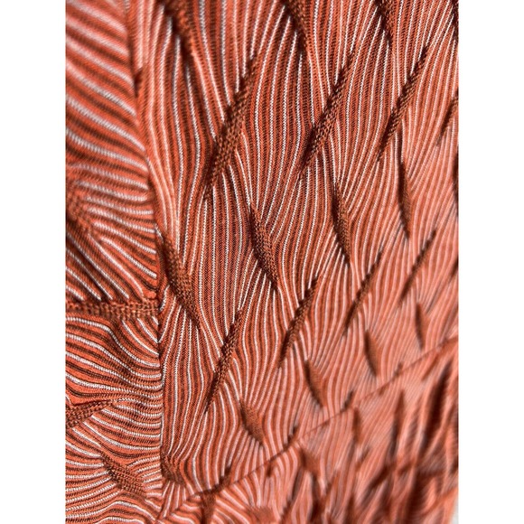 Bar III Fit & Flare Skater Dress Womens‎ Medium Cap Sleeve Textured Twist Back - Picture 6 of 9